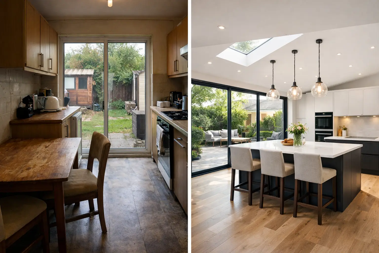 Kitchen Extension Before and After Ideas