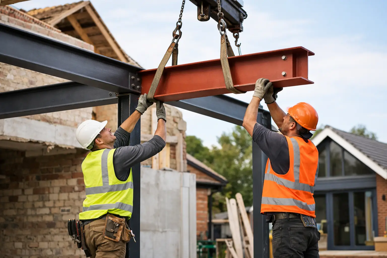 Structural Steel Installation for Extensions