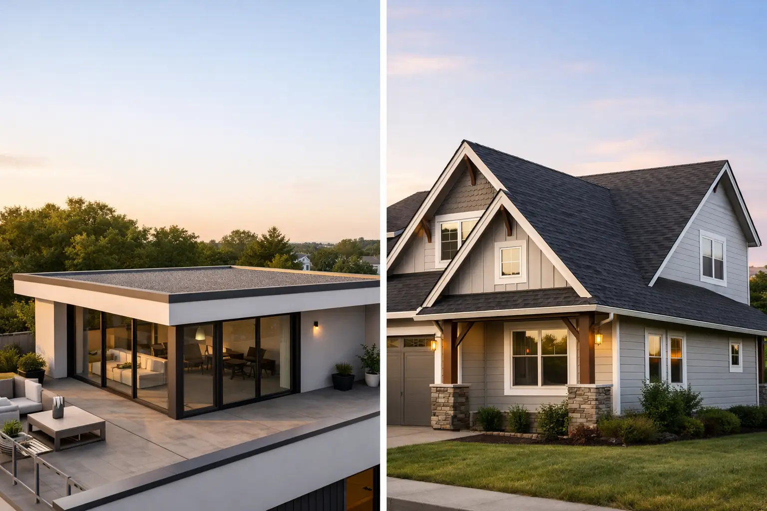 Flat Roof vs Pitched Roof: Which Suits Your Home?